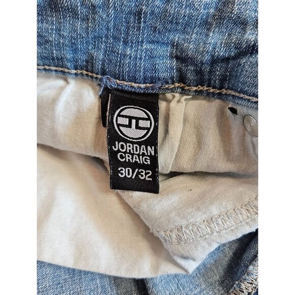 Jordan Craig Mens Distressed Light Wash Skinny Jeans Mens Size 30 x 32 - Picture 9 of 14